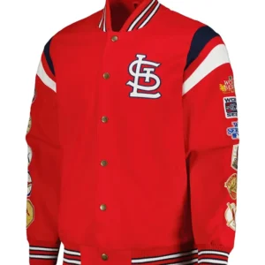 St Louis Cardinals Red Championship Wool Varsity Jacket