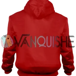 St Louis Cardinals Red Satin Zipper Ma-1 Bomber Jacket back