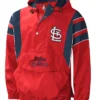 St Louis Cardinals Red Starter Pull Over Jacket