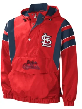 St Louis Cardinals Red Starter Pull Over Jacket