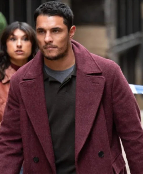 Staz Nair Virdee Purple Trench Coat For Sale