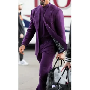 Super Bowl 2025 Jalen Hurts Purple Suit