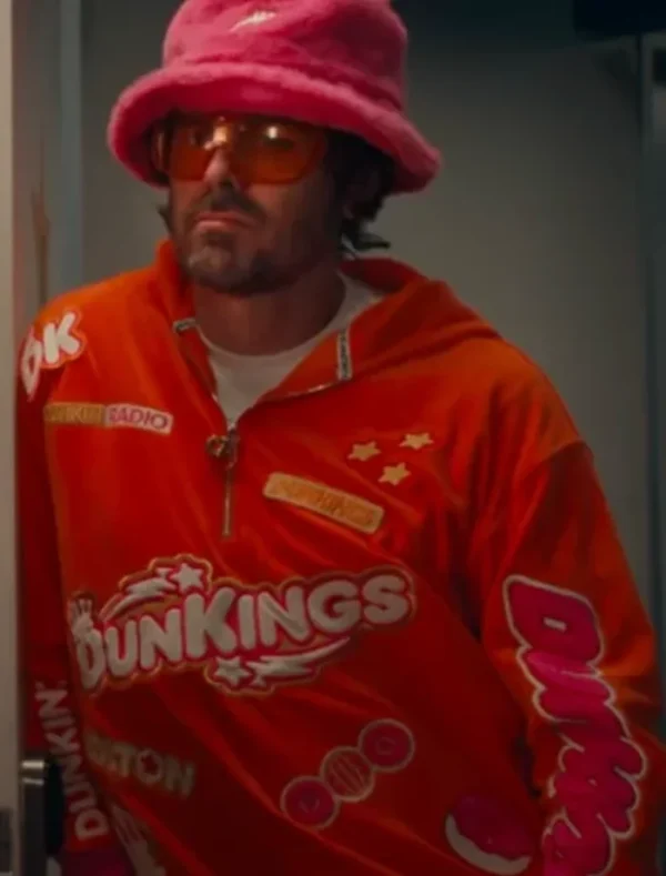 Super Bowl Commercial 2025 Casey Affleck Dunkings Track Jacket Front