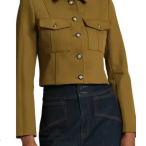 Sweet Magnolias S04 Helen Decatur Green Cropped Jacket For Sale