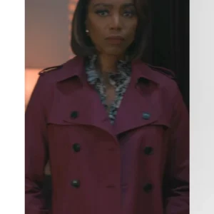 Sweet Magnolias S04 Helen Decatur Purple Trench Coat