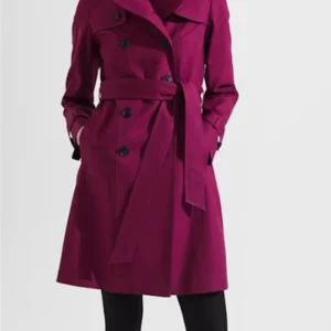 Sweet Magnolias S04 Helen Decatur Purple Trench Coat For Sale