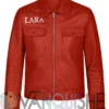 Sza Super Bowl Lix Halftime Show Red Leather Jacket front