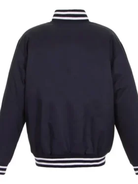 Tampa Bay Lightning Front Hit Poly Twill Navy Jacket Back