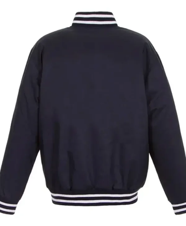 Tampa Bay Lightning Front Hit Poly Twill Navy Jacket Back