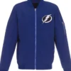 Tampa Bay Lightning Lightweight Blue Bomber Jacket