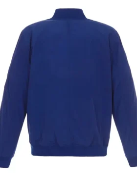 Tampa Bay Lightning Lightweight Blue Bomber Jacket Back