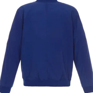Tampa Bay Lightning Lightweight Blue Bomber Jacket Back