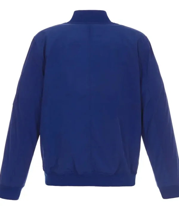 Tampa Bay Lightning Lightweight Blue Bomber Jacket Back