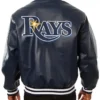 Tampa Bay Rays leather jacket Back