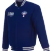 Texas Rangers Navy Blue Championship Bomber Jacket