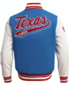 Texas Rangers Wool Varsity Jacket Back