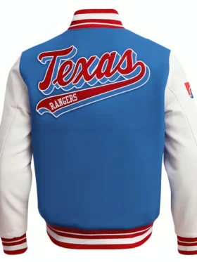 Texas Rangers Wool Varsity Jacket Back