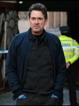 The Crow Girl Dougray Scott Blue Bomber Jacket