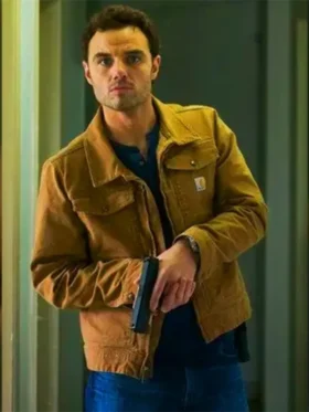 The Hunting Party Josh McKenzie Brown Denim Jacket For Sale