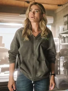 The Hunting Party S01 Melissa Roxburgh Grey Hoodie