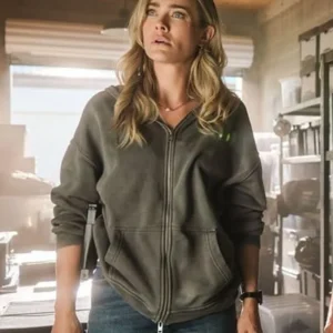 The Hunting Party S01 Melissa Roxburgh Grey Hoodie