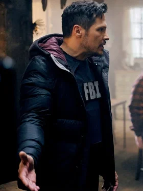 The Hunting Party S01 Nick Wechsler Black Puffer Jacket