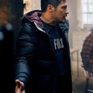 The Hunting Party S01 Nick Wechsler Black Puffer Jacket