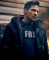 The Hunting Party S01 Nick Wechsler Black Puffer Jacket Side