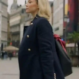 The Perfect Setting Mailey Blue Coat Side