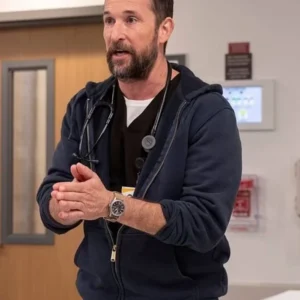 The Pitt S01 Noah Wyle Blue Hoodie