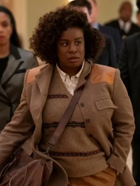 The Residence S01 Uzo Aduba Brown Blazer Front