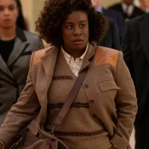 The Residence S01 Uzo Aduba Brown Blazer Front