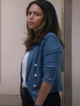 The Rookie S07 Alyssa Diaz Denim Blazer Side