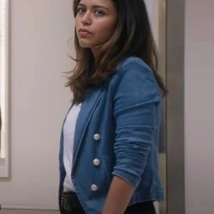 The Rookie S07 Alyssa Diaz Denim Blazer Side