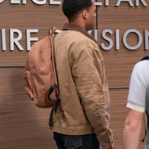 The Rookie S07 Deric Augustine Brown Cotton Jacket Back