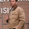The Rookie S07 Deric Augustine Brown Cotton Jacket Side