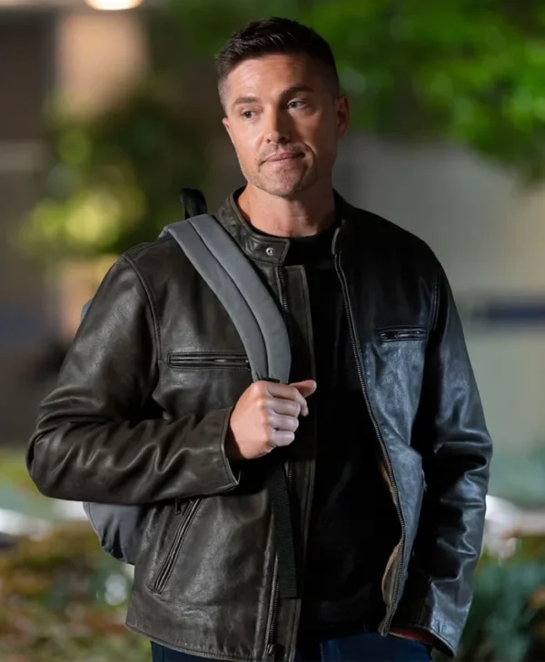 The Rookie S07 Eric Winter Black Leather Jacket