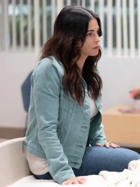 The Rookie S07 Jenna Dewan Blue Denim Jacket Side
