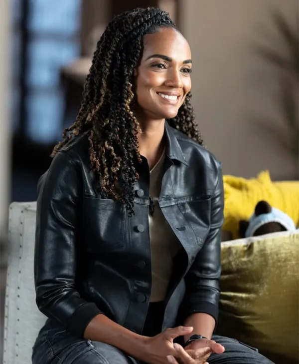 The Rookie S07 Mekia Cox Black Leather Jacket