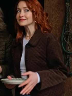 The Wish Swap Emily Tennant Brown Quilted Jacket