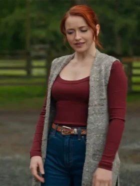 The Wish Swap Emily Tennant Long Grey Vest