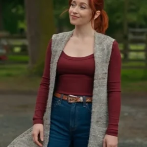 The Wish Swap Emily Tennant Long Grey Vest For Sale