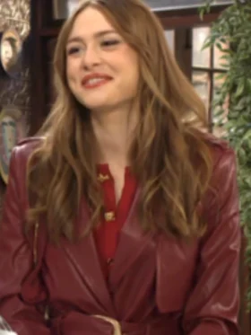 The Young And The Restless Hayley Erin Burgundy Coat