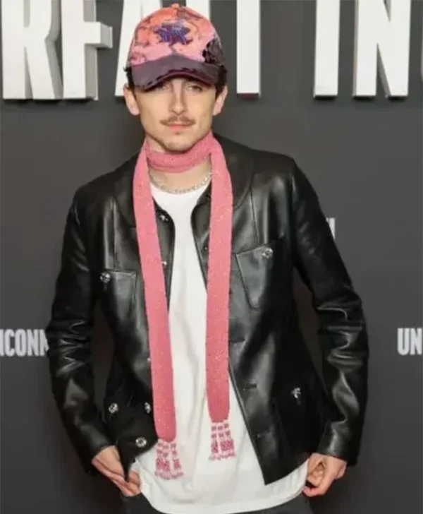 Timothee Chalamet A Complete Unknown Black Leather Jacket For Sale