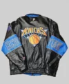 Timothee Chalamet New York Knicks Leather Jacket back