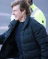 Tom Cruise Mission Impossible 8 Black Puffer Jacket Side