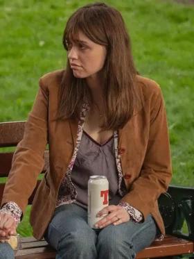 Toxic Town S01 Aimee Lou Wood Brown Blazer