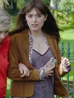 Toxic Town S01 Aimee Lou Wood Brown Blazer Front