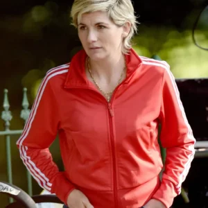 Toxic Town S01 Jodie Whittaker Red Jacket