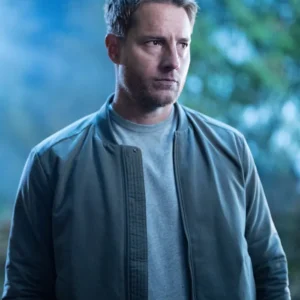 Tracker S02 Colter Shaw Grey Bomber Jacket Front